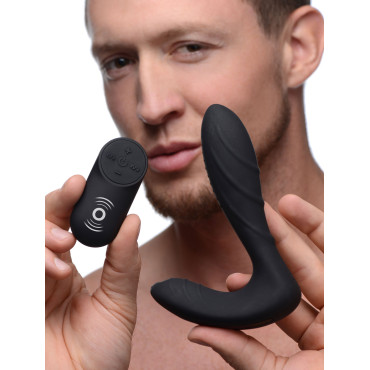 Textured Silicone Prostate Vibrator with Remote Control