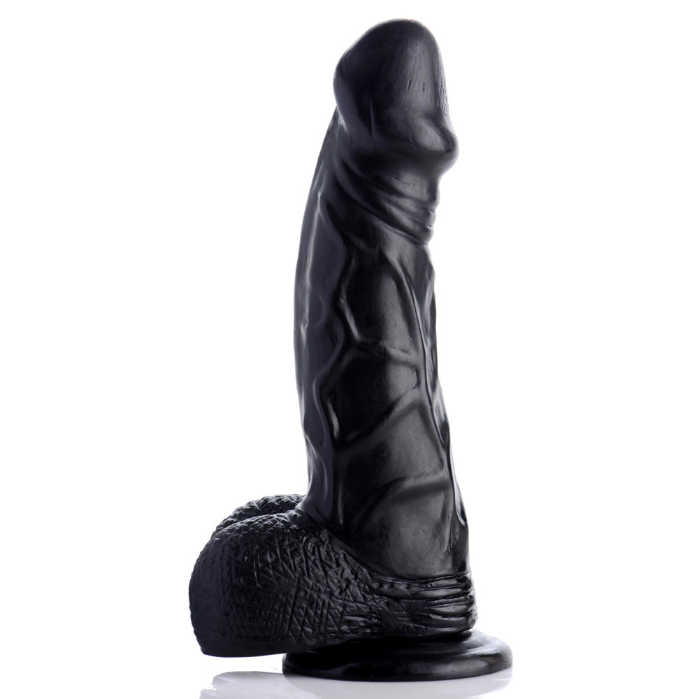 6.5 Inch Realistic Suction Cup Dildo- Black