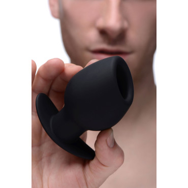 Ass Goblet Silicone Hollow Anal Plug - Small