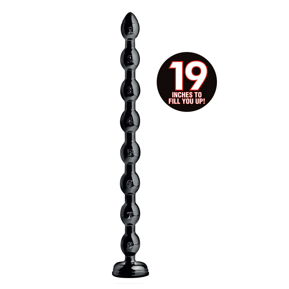 Hosed Beaded 19 Inch Anal Snake