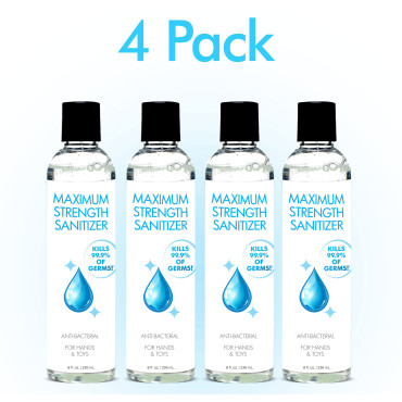 Anti-Bacterial Maximum Strength Hand Sanitizer 8oz 4-Pack