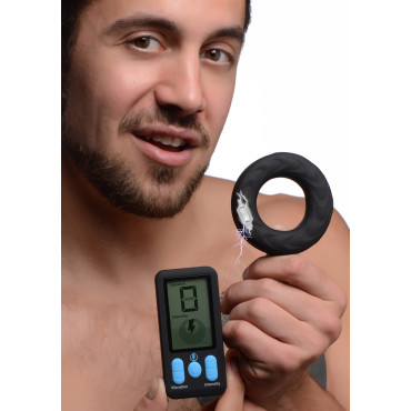 E-Stim Pro Silicone Vibrating Cock Ring - 1.5 Inch