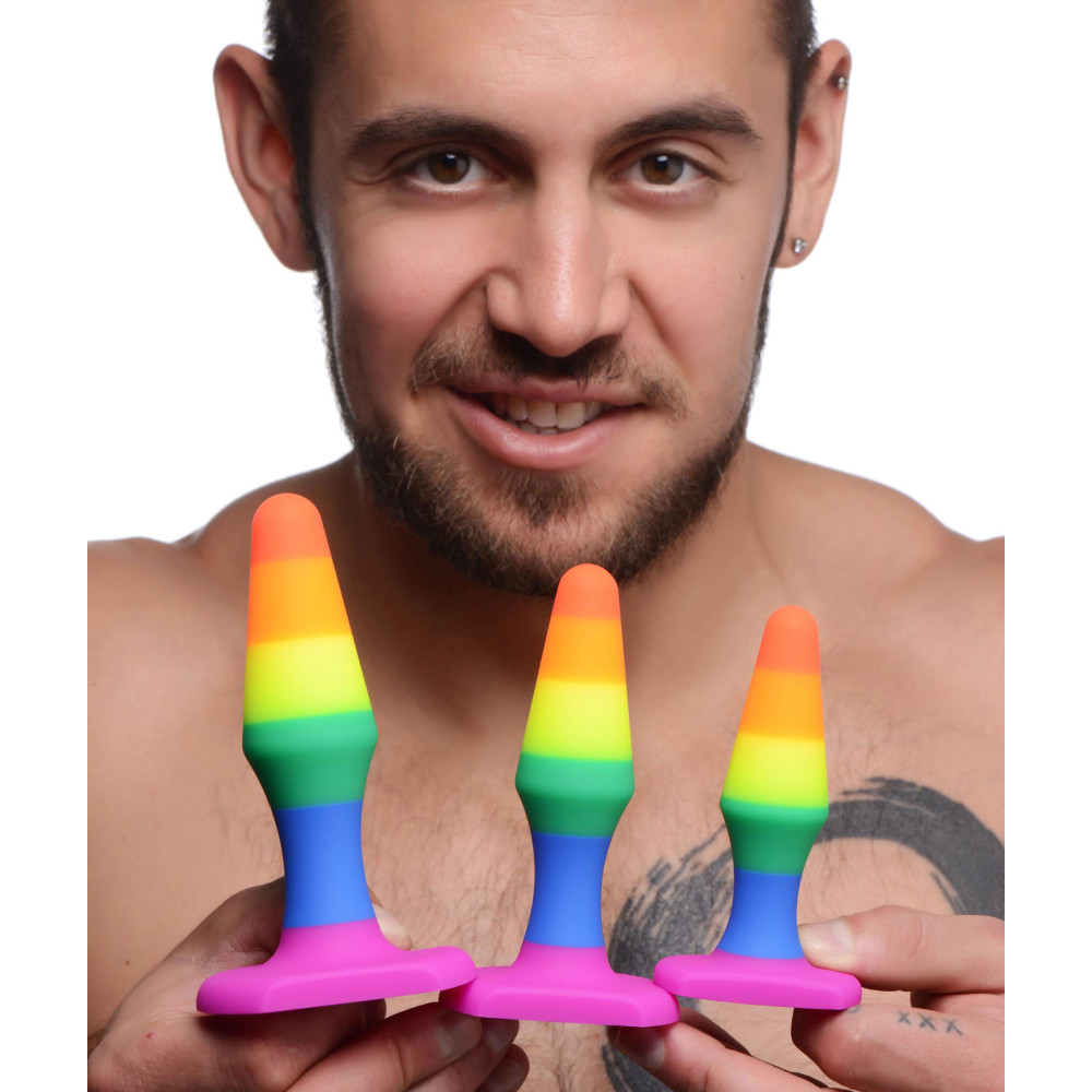 Rainbow Ready Silicone Anal Set