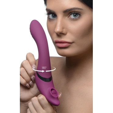 7X 180 Degree Rotating Silicone Swivel Licking Vibrator
