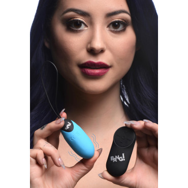 28X Grooved Silicone Vibrating Egg with Remote Control