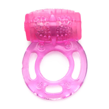 Pink Vibrating Cock Ring